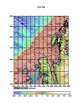 Gravity Derived bathymetry with Chart data added